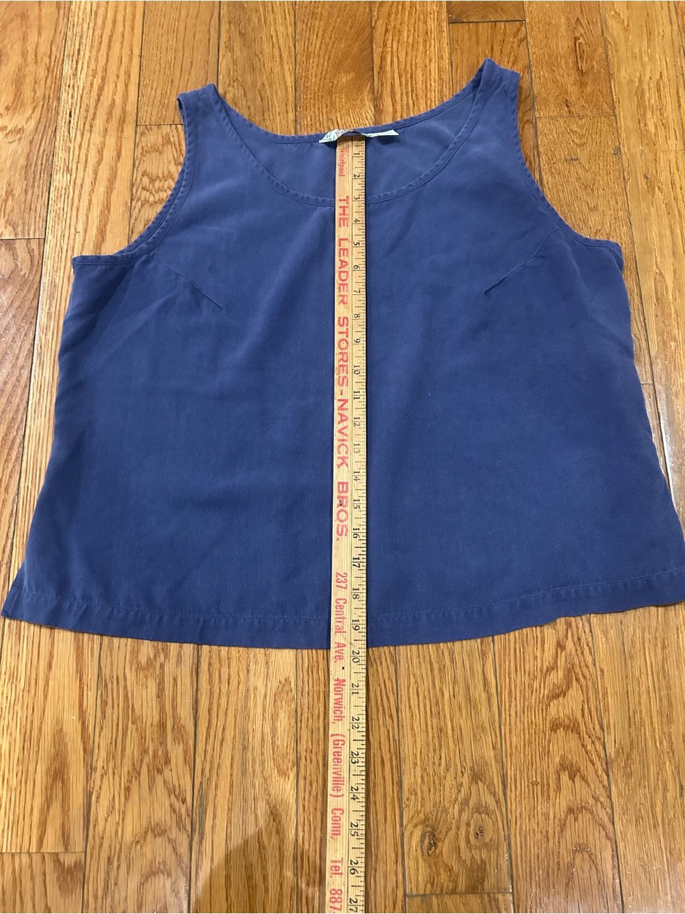 Tommy Bahama Silk Tank Top Womens XL Blue Purple Herringbone Cami Blouse Scoop - Picture 3 of 6